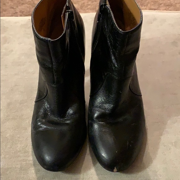 Nine West Black Leather Booties 8 - Picture 3 of 7